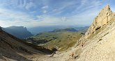 152 Panoramica sull Alpe di Siusi dalla Forcella dei Denti di Terrarossa